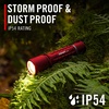image:imageCoast XP11R 2600 Lumen USBC Rechargeable LED Flashlight with Slide Focusand Pure Beam Focusing Optic 4 Light Modes BlackRed